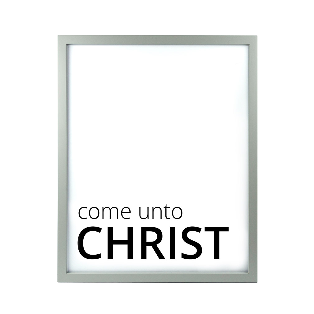 Come Unto Christ LDS Quote Wall Art - Modern - LDP-ART-QUOTE-CUC