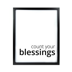 Count Your Blessings LDS Quote Wall Art - Modern