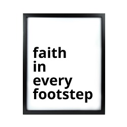 Faith in Every Footstep LDS Quote Wall Art - Modern
