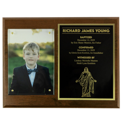 Boy's Baptism Plaque