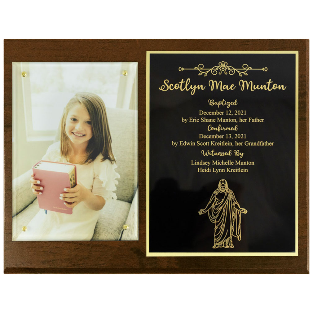 Girl's Baptism Plaque - LDP-BAPTPLQ-GRL