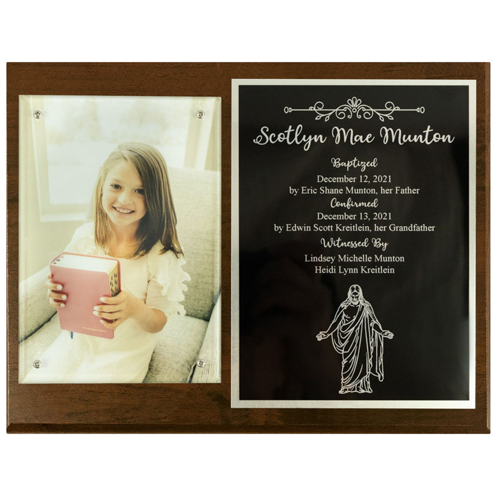 Girl's Baptism Plaque - LDP-BAPTPLQ-GRL