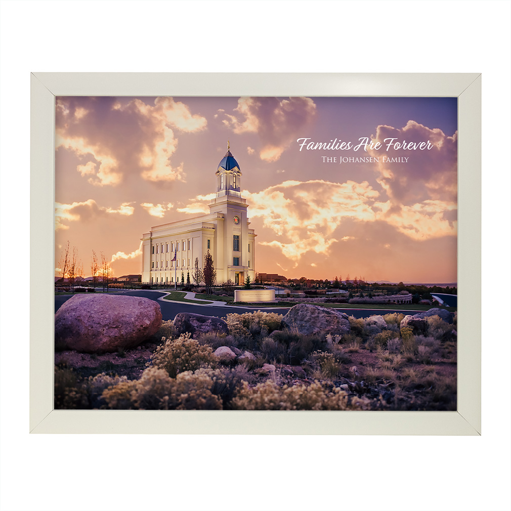 Cedar City Temple - Violet Sunset - LDP-ART-CEDCTY-VIOLET-SUNSET