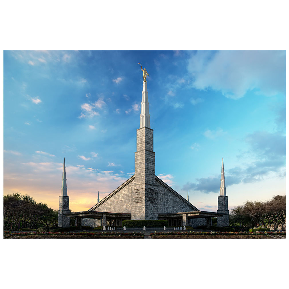 Dallas Temple - Cool Evening - LDP-ART-DALLAS-COOL-EVENING