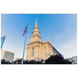 Philadelphia Temple - Blue Sky Framed Philadelphia Temple Art, Philadelphia Temple Photography, lds temple photography, fine art lds temples, lds temple art, framed lds temples, Salt Lake City Temple photos, Salt Lake City Temple photography