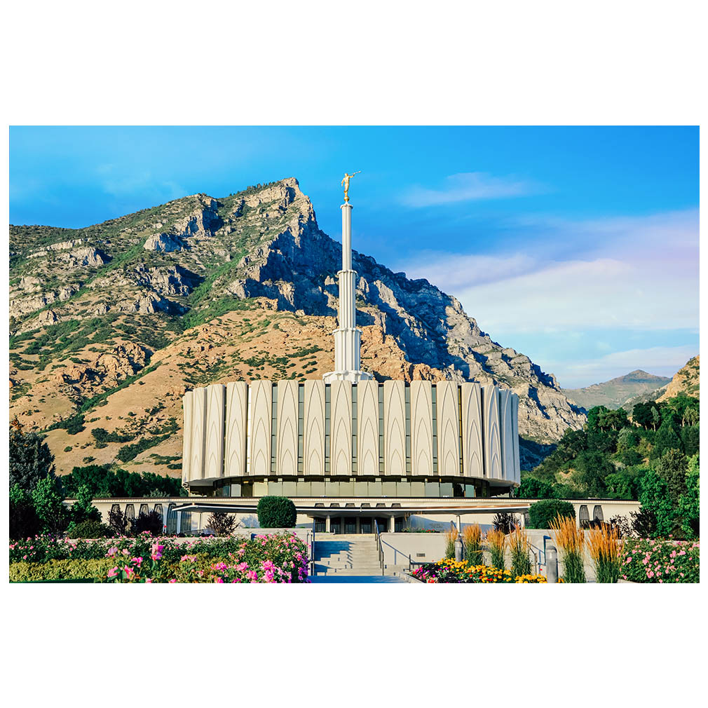 Provo Temple - Blue Day - LDP-ART-PROVO-BLUE-DAY