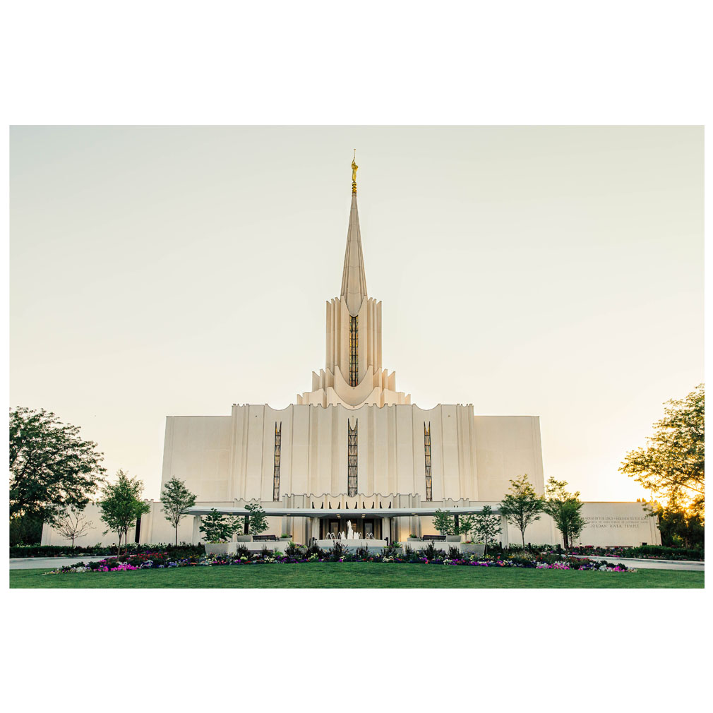 Jordan River Temple - Golden Light - LDP-ART-JRDRIV-GOLDEN-LIGHT