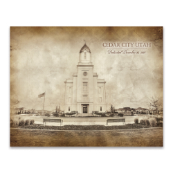 Cedar City Temple - Vintage 