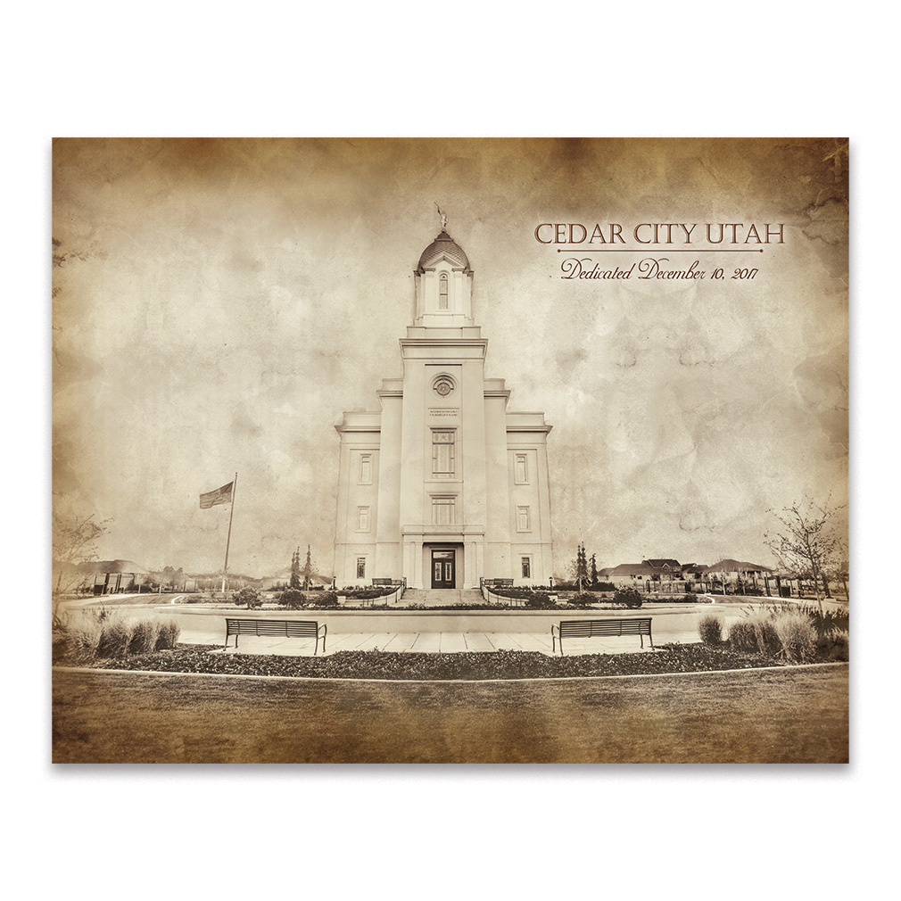 Cedar City Temple - Vintage - LDP-VTA-CDR