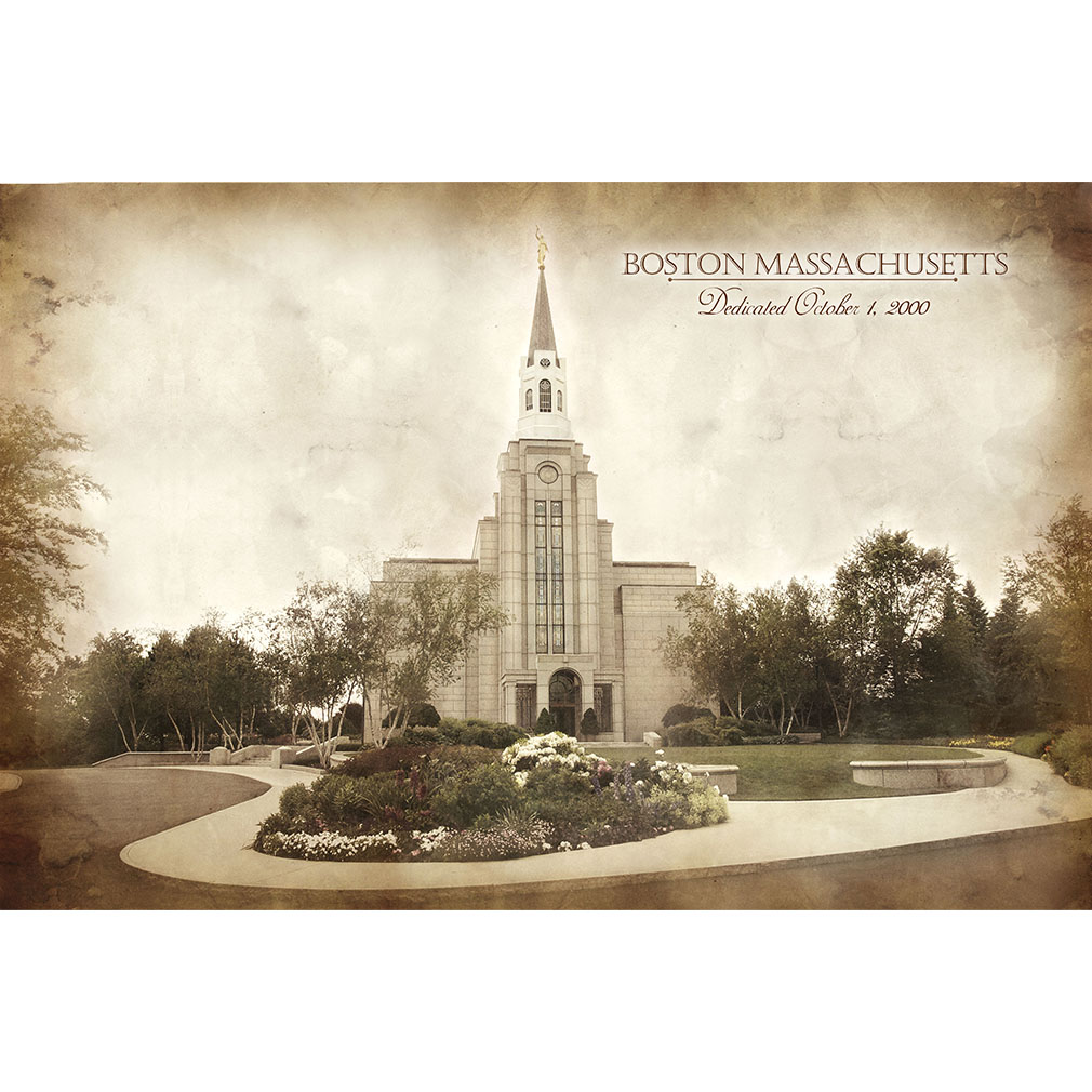 Boston Temple - Vintage - LDP-VTA-BOS