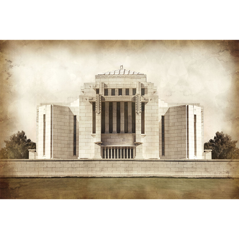Cardston Temple - Vintage - LDP-VTA-CARD