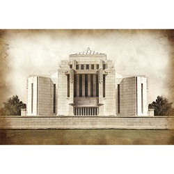 Cardston Temple - Vintage