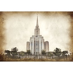 Oquirrh Mountain Temple - Vintage 