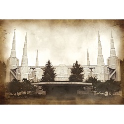 Portland Temple - Vintage 