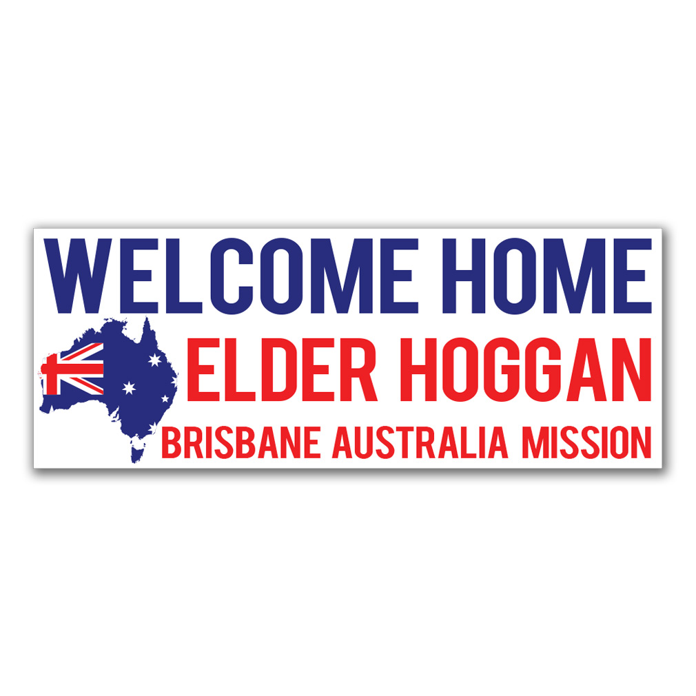Flag & State Missionary Welcome Home Banner - LDP-MSPSTFLAGSTATE
