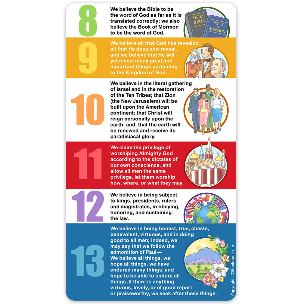 Articles of Faith Bookmark - LDP-ARTFAITH