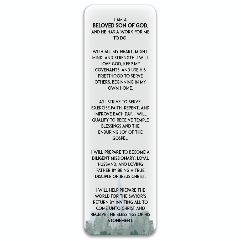 Aaronic Priesthood Theme Bookmark - LDP-BKMK340