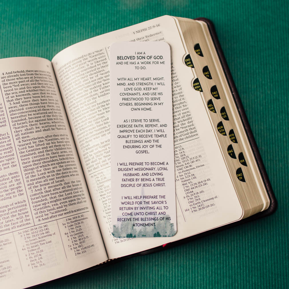 Aaronic Priesthood Theme Bookmark - LDP-BKMK340