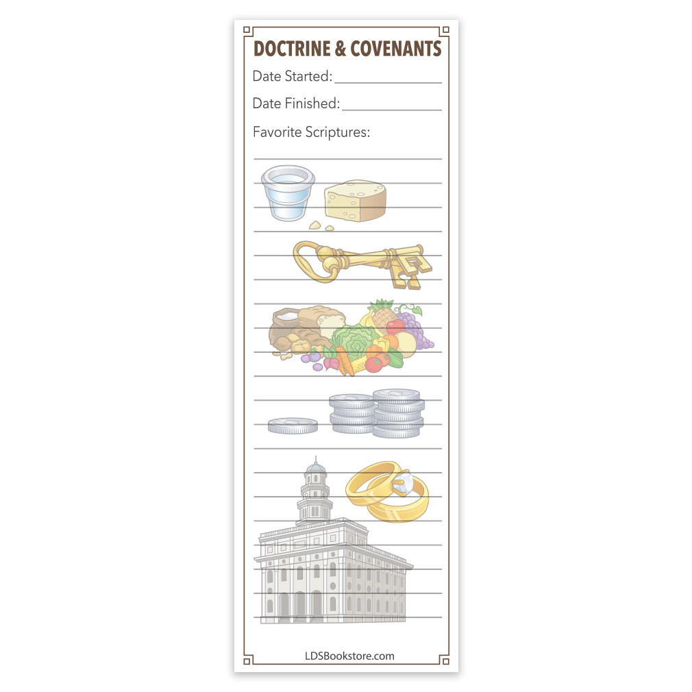 Doctrine and Covenants Reading Chart Bookmark - LDP-BKMK325