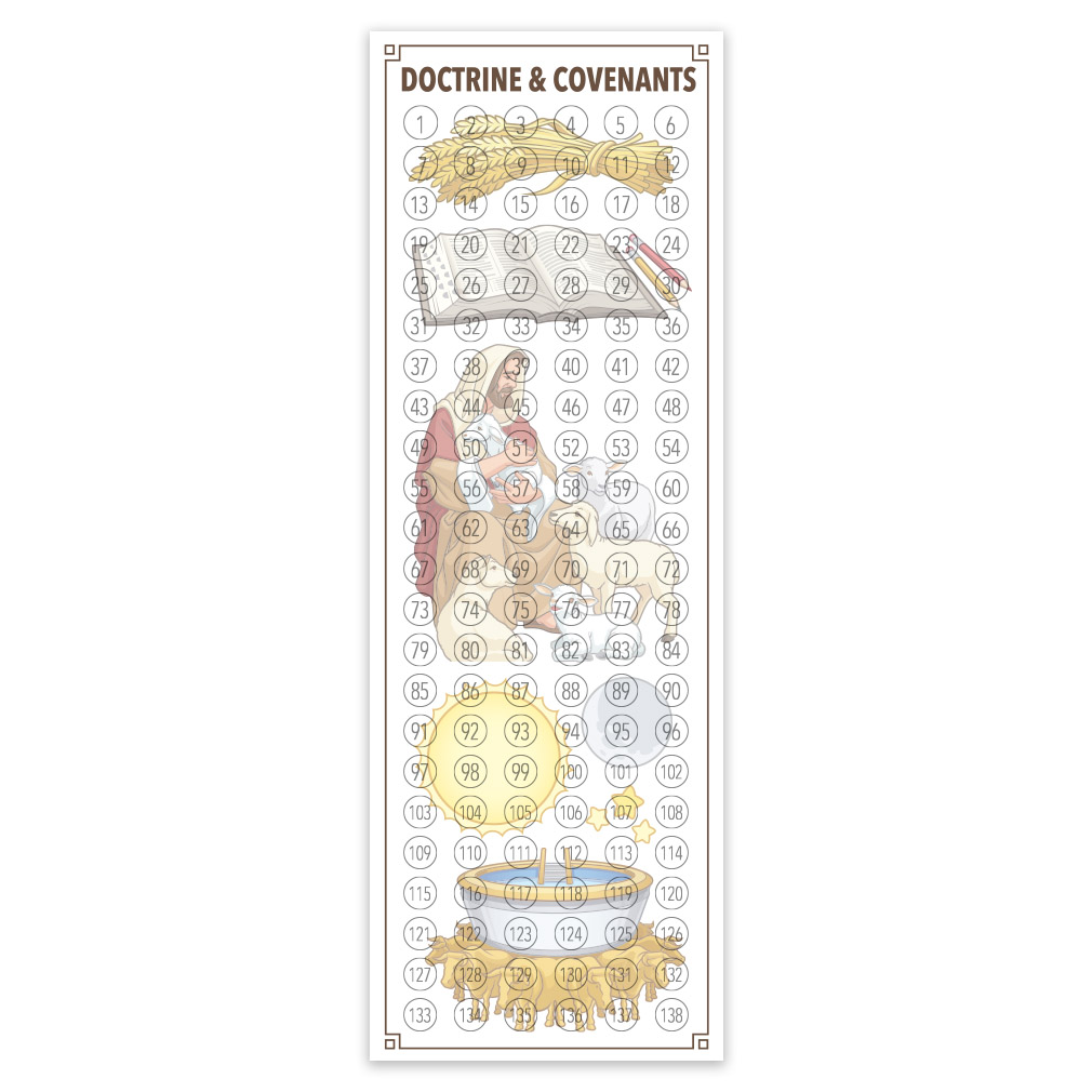 Doctrine and Covenants Reading Chart Bookmark