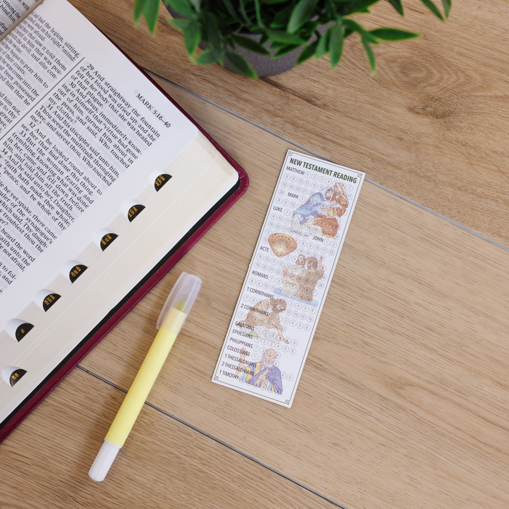 New Testament Reading Chart Bookmark - LDP-NTBKMKCHRT