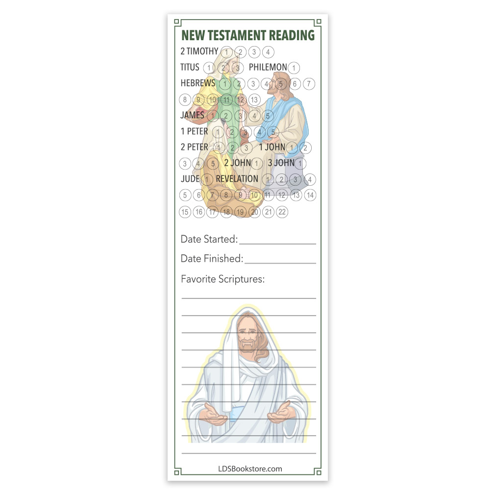 New Testament Reading Chart Bookmark - LDP-NTBKMKCHRT