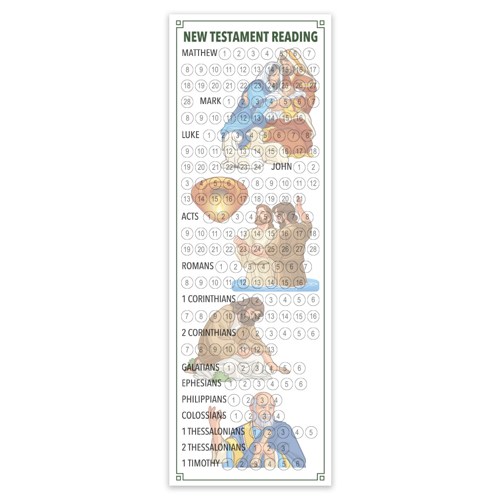 New Testament Reading Chart Bookmark