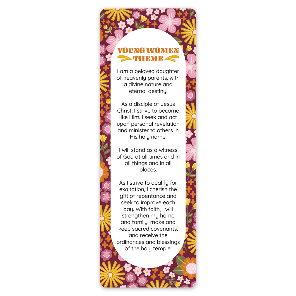 Young Women Theme Bookmark