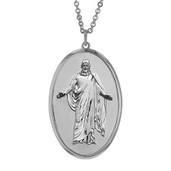 Engraved Silver Christus Pendant Necklace - 4 Options