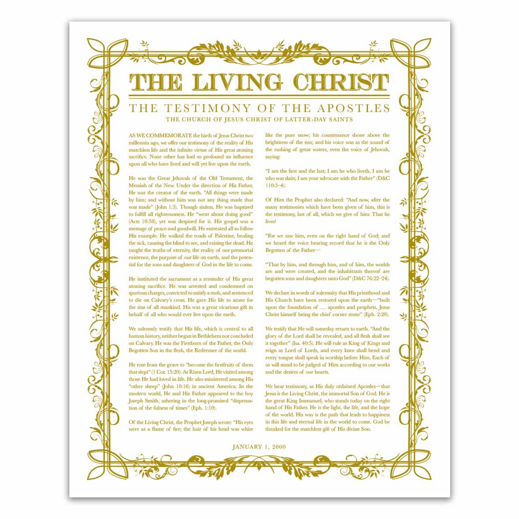 Filled Leaf Living Christ - LDP-LC281