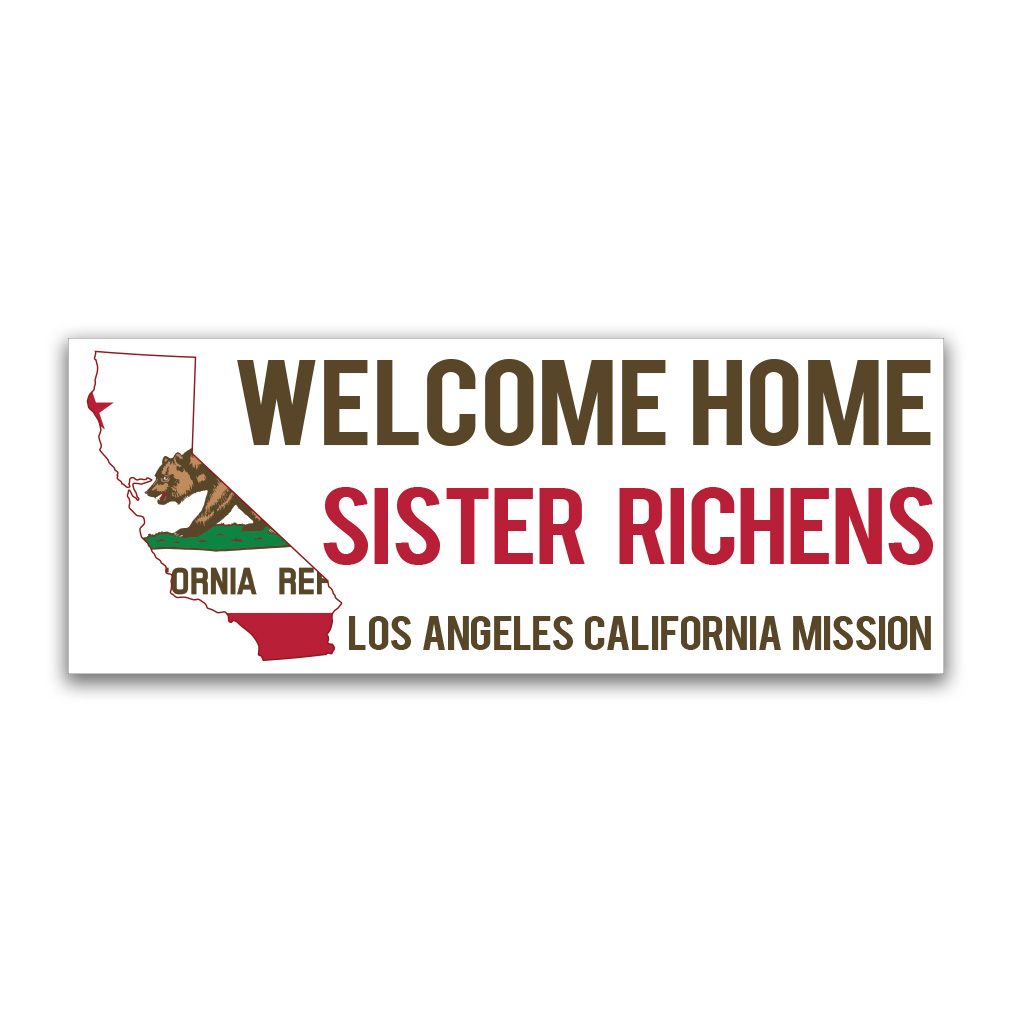 Flag & State Missionary Welcome Home Banner - LDP-MSPSTFLAGSTATE