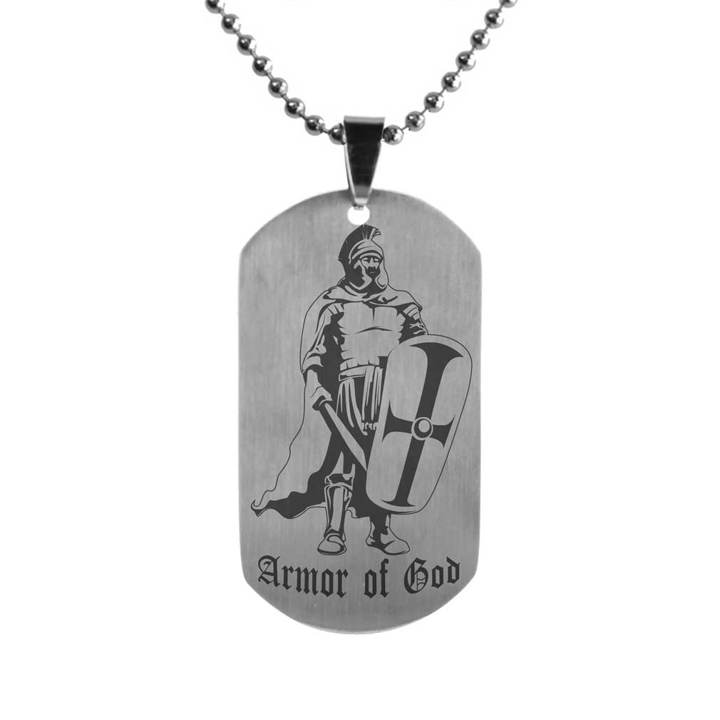 Armor of God Dog Tag - LDP-DTG15164-SLV