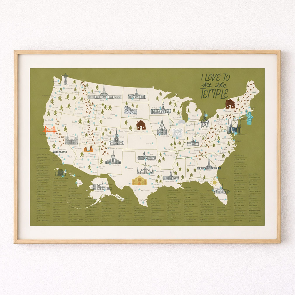 United States Temple Map - LDP-PST40229