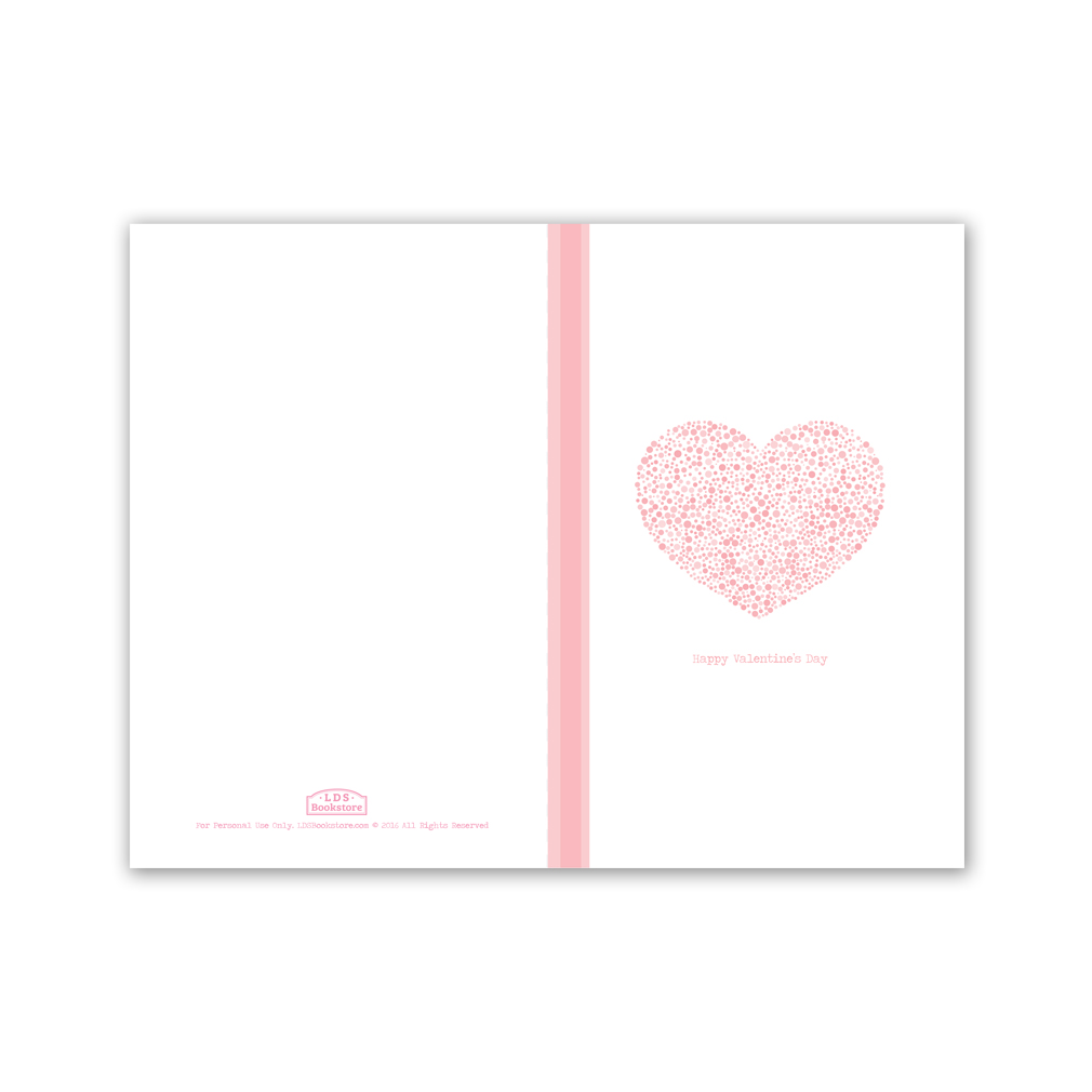 Heart Dots Valentine's Day Card - Digital Download - LDPD-CRDHDVDC