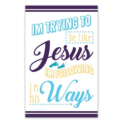 Im Trying to Be Like Jesus - Digital Download im trying to be like jesus poster, im trying to be like jesus printable, primary printables, lds primary posters