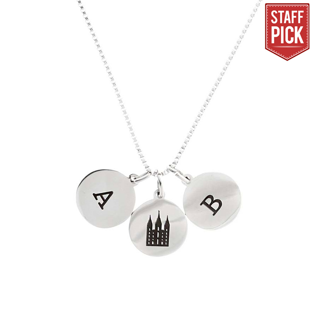 Temple Initial Charm Necklace - LDP-3CN1501