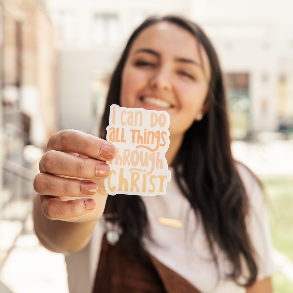 I Can Do All Things Through Christ Vinyl Sticker - LDP-VS-ALLTHNGS