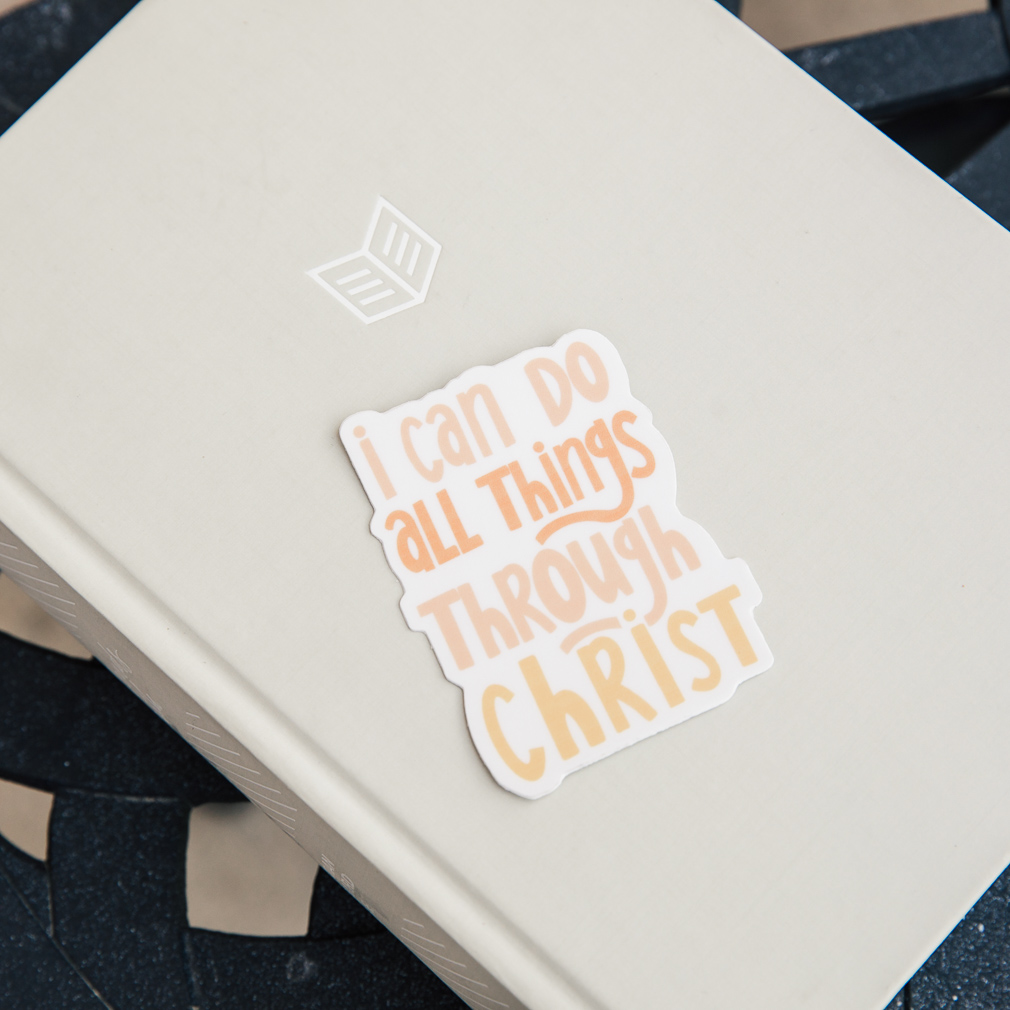 I Can Do All Things Through Christ Vinyl Sticker - LDP-VS-ALLTHNGS