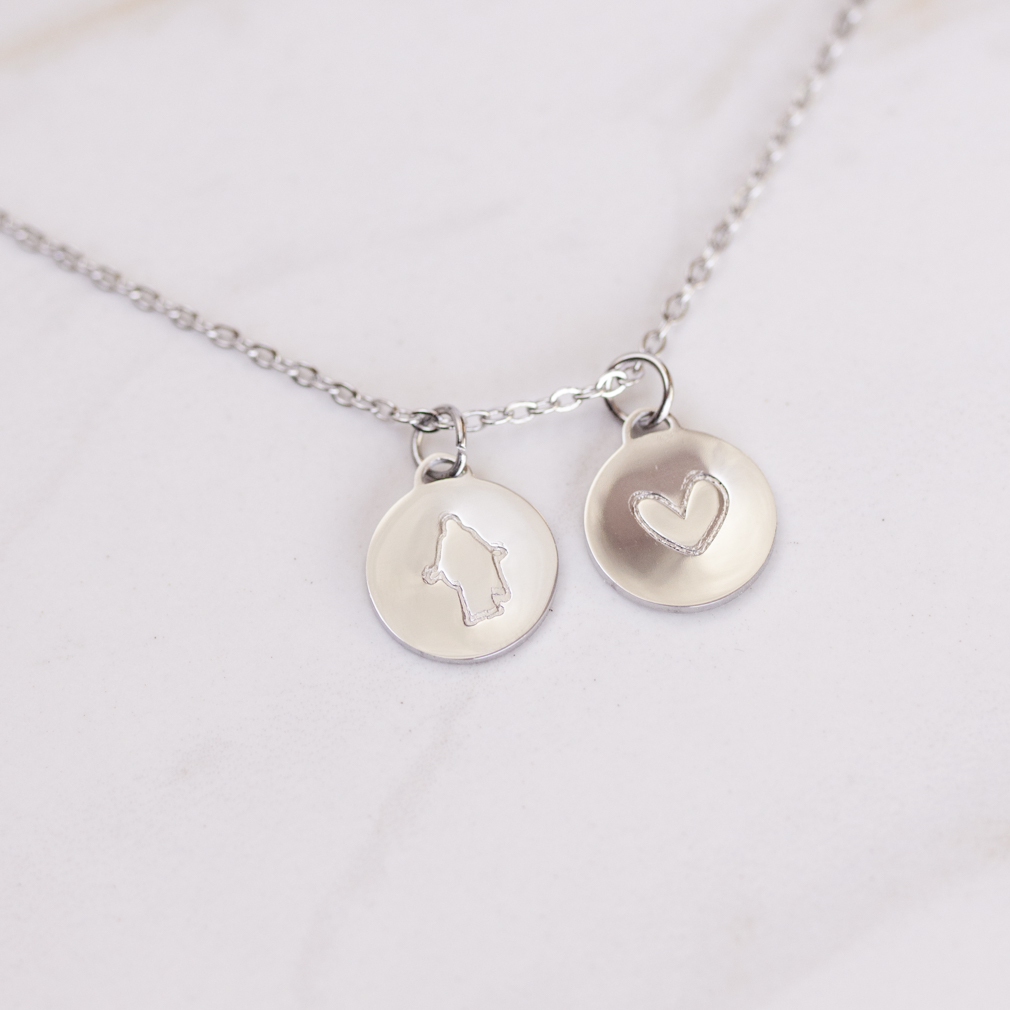Stamped Christus Charm Necklace - LDP-CHRIST-STAMP