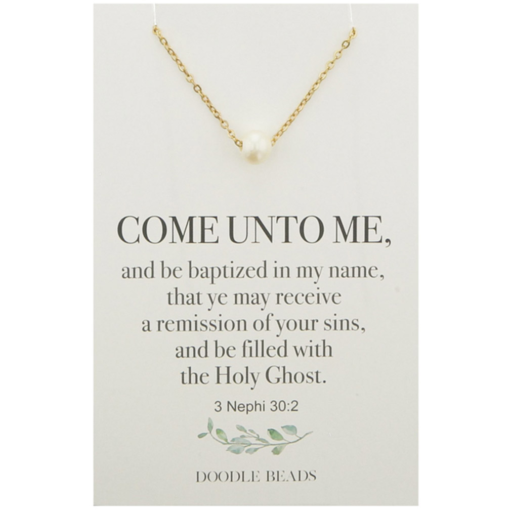 Pearl Baptism Necklace - DBS-MJ245