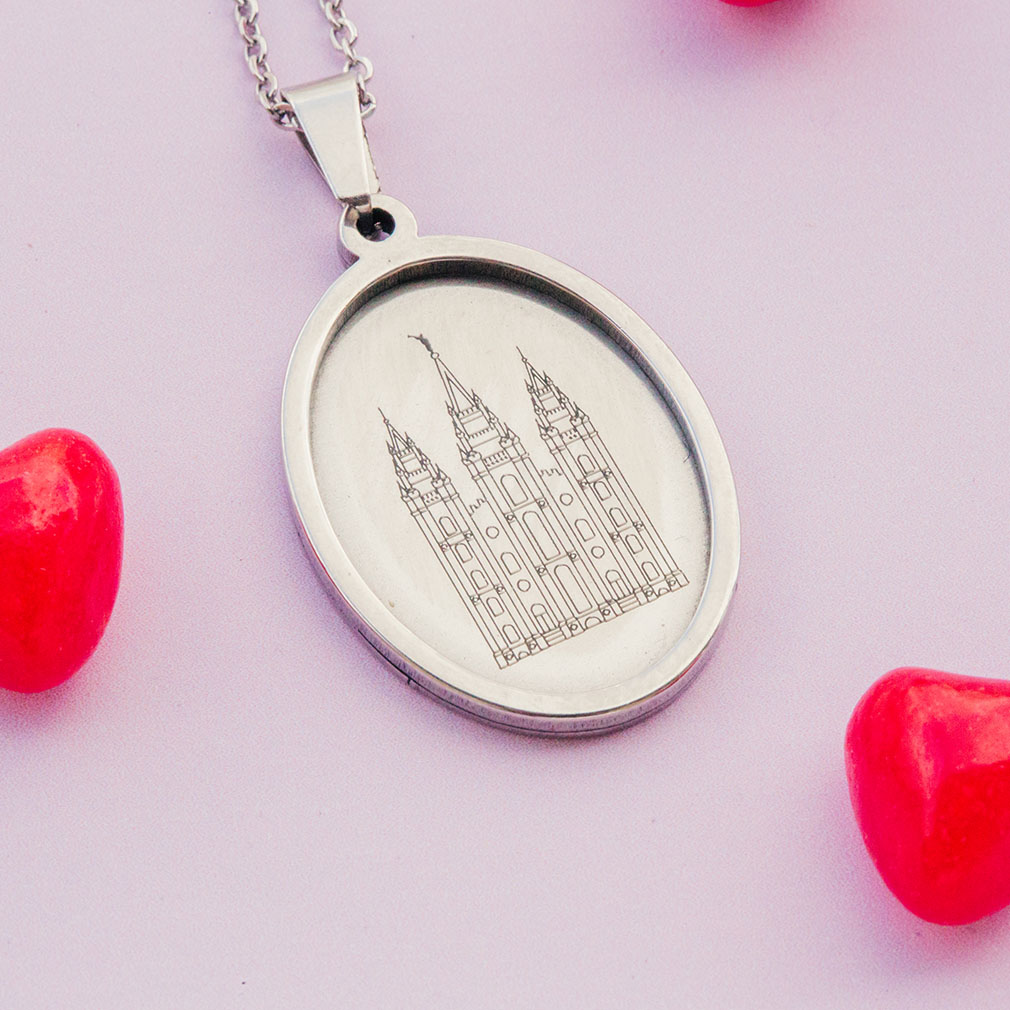 Salt Lake Temple Pendant Necklace - LDP-BPEN-SLCTEMP