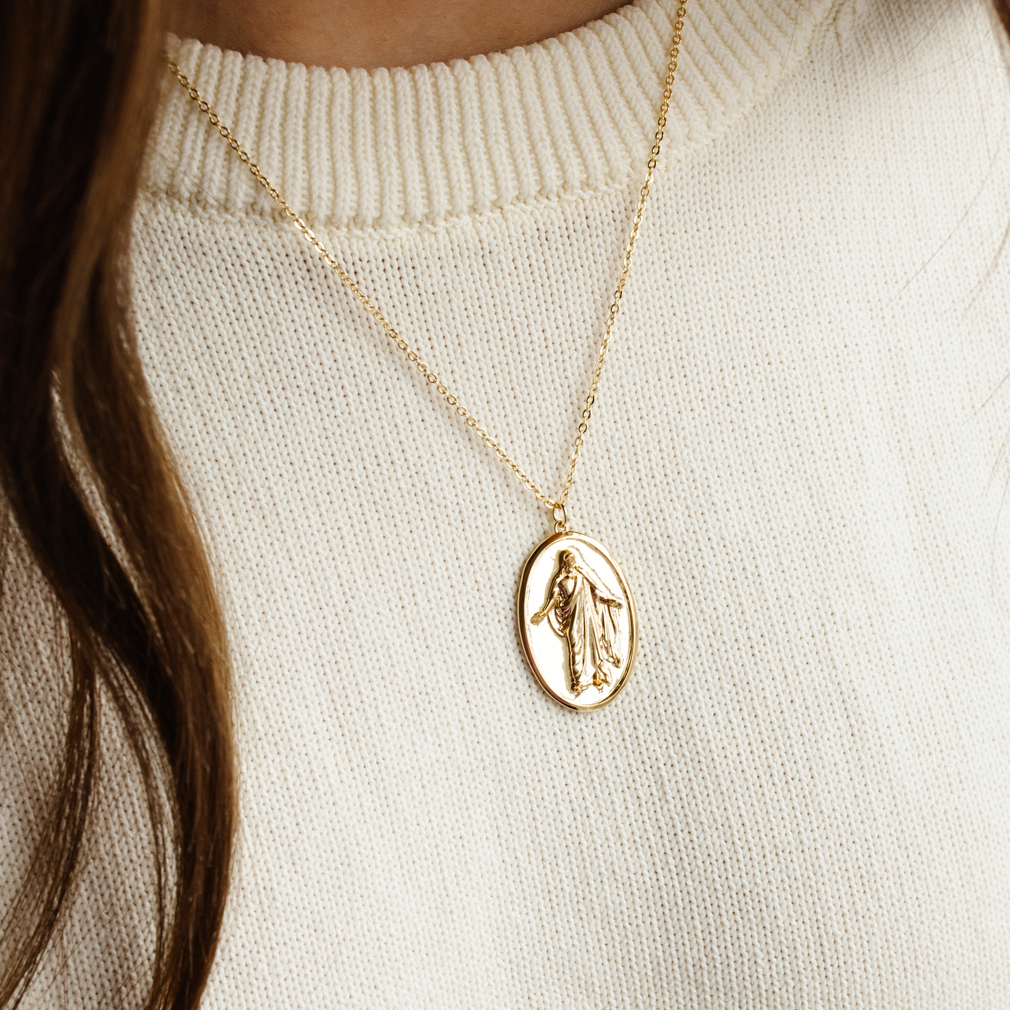 Christus Pendant Necklace - Silver/Gold - LDP-CHRIST-PEN
