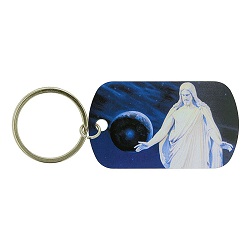 Full Color Christus Dog Tag Keychain/Necklace christus necklace, christus dog tag, christus keychain, jesus keychain, jesus necklace
