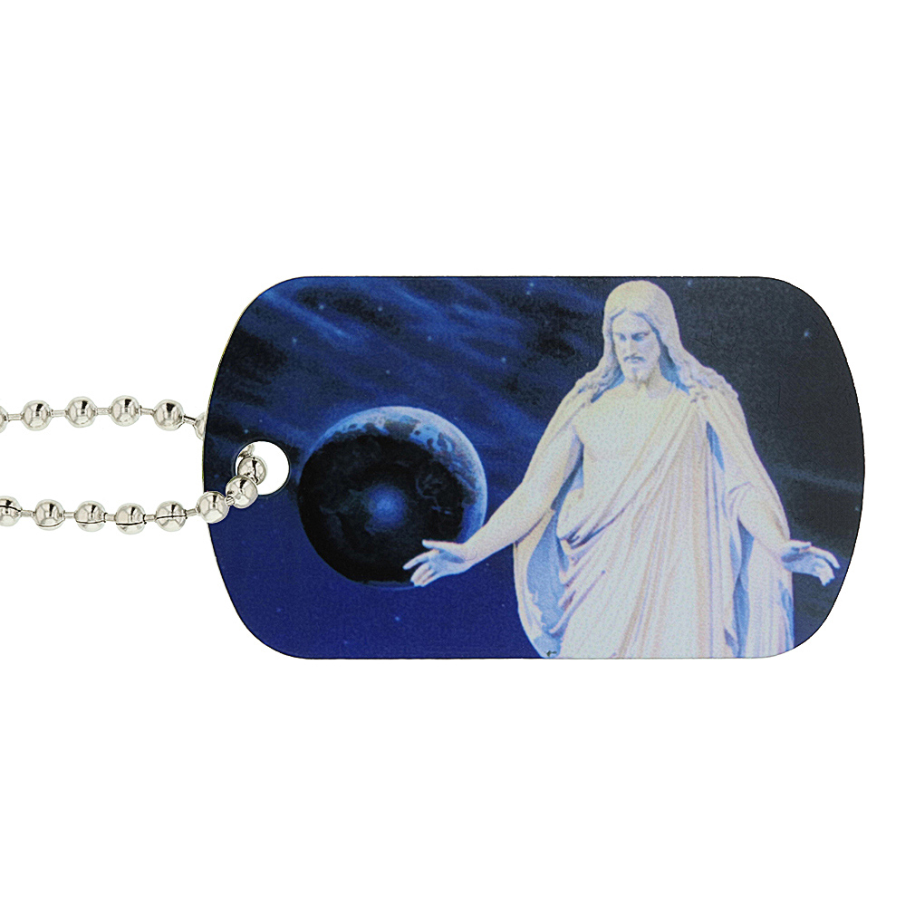 Full Color Christus Dog Tag Keychain/Necklace - LDP-DTG-CHRIST-SUB
