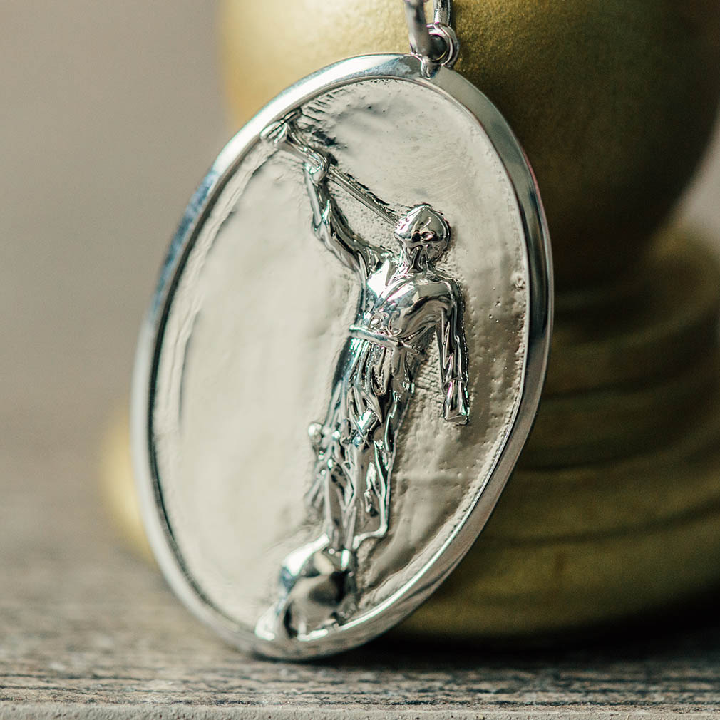 Angel Moroni Pendant Necklace - Silver/Gold - LDP-MORONI-PEN