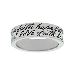 Faith Hope Love Ring