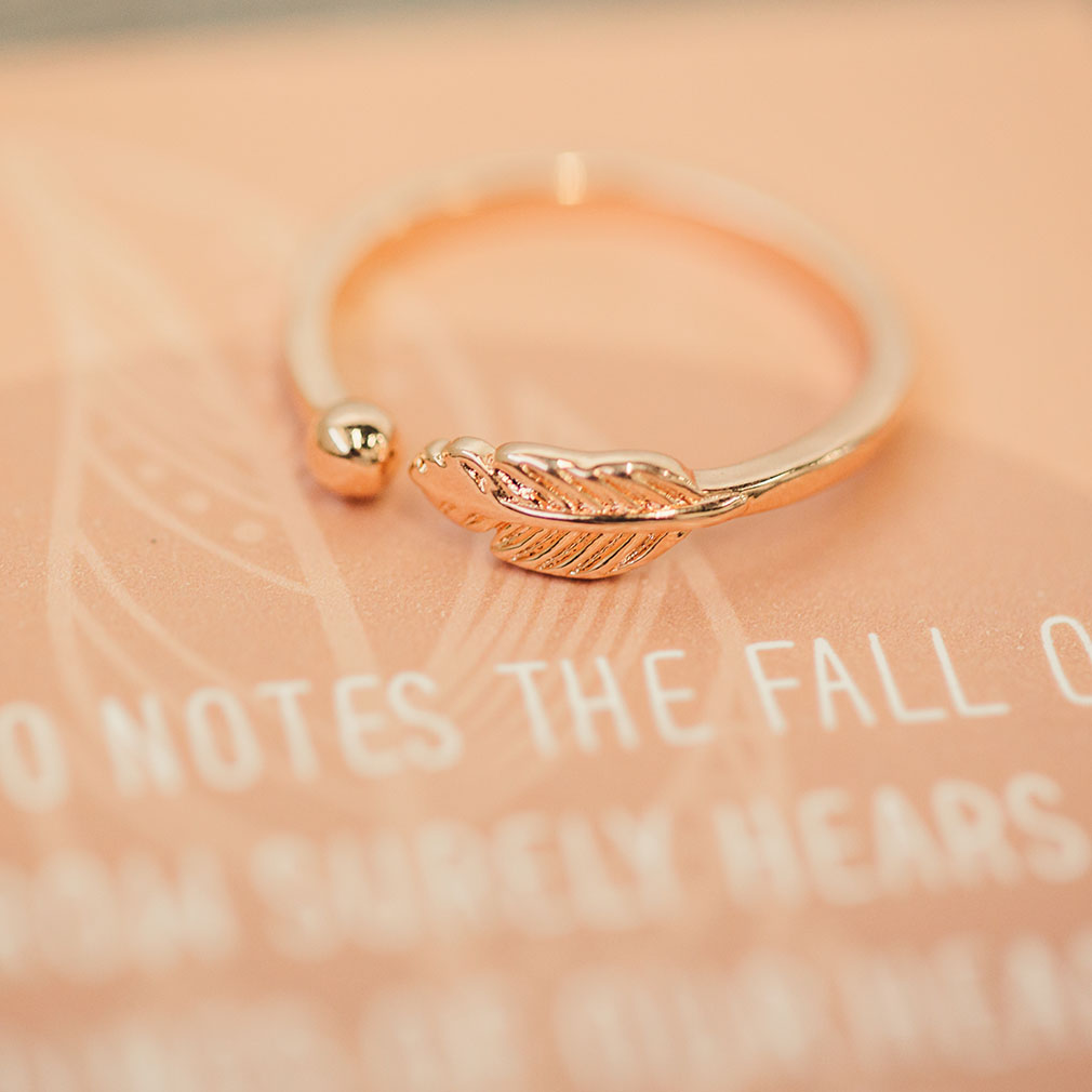 Adjustable Feather Ring - LDP-ADJFR