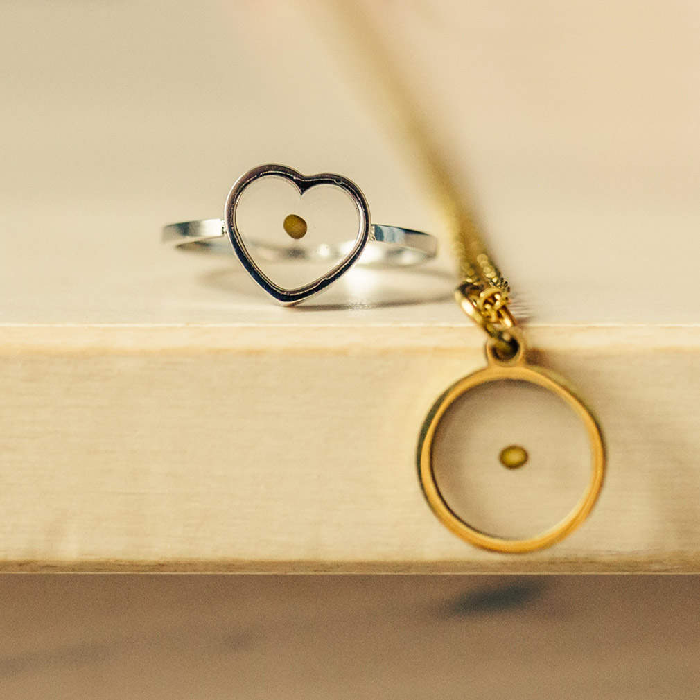 Heart Mustard Seed Ring - LDP-MSR-HRT