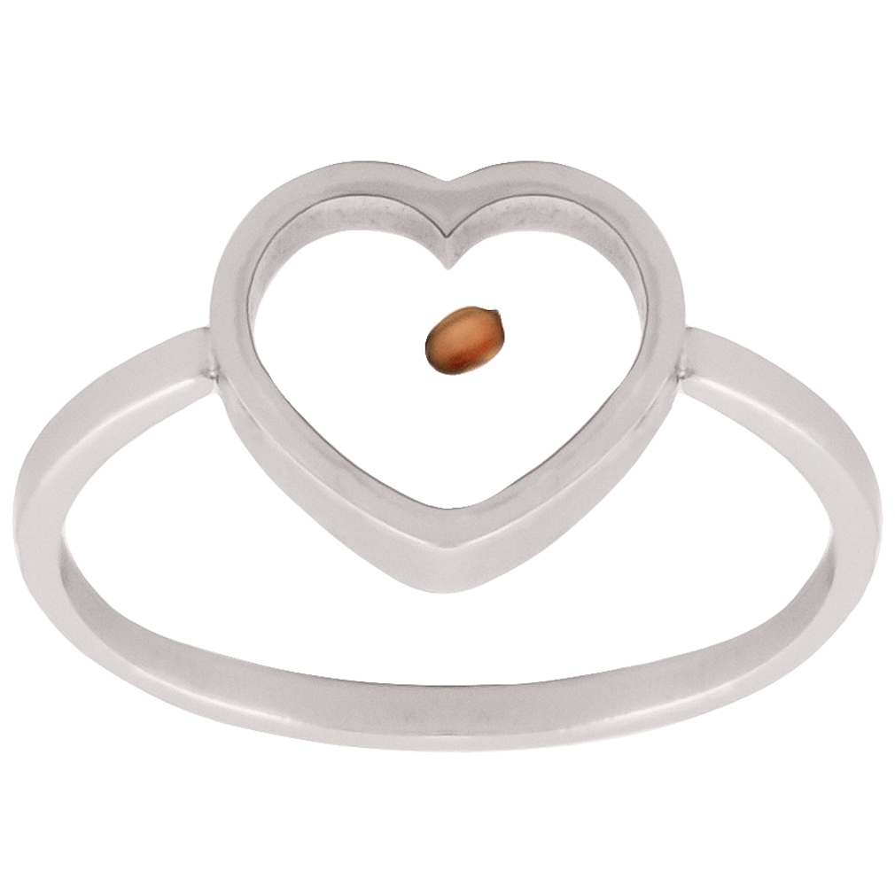 Heart Mustard Seed Ring - LDP-MSR-HRT