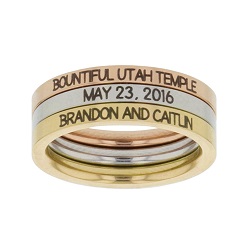 For Eternity Temple Stacking Ring Set